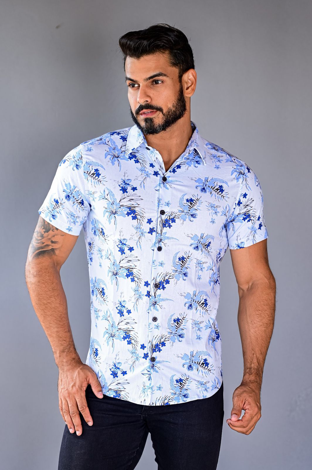 Camisa Manga Curta Florida