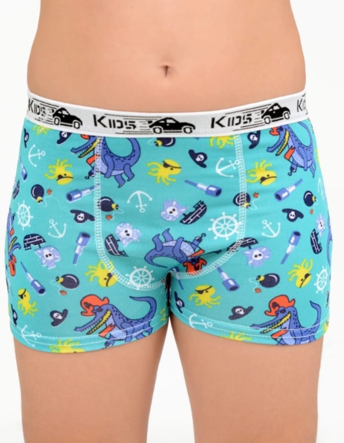 Kit 4 Cueca  Boxer Infantil Cós Reforçado