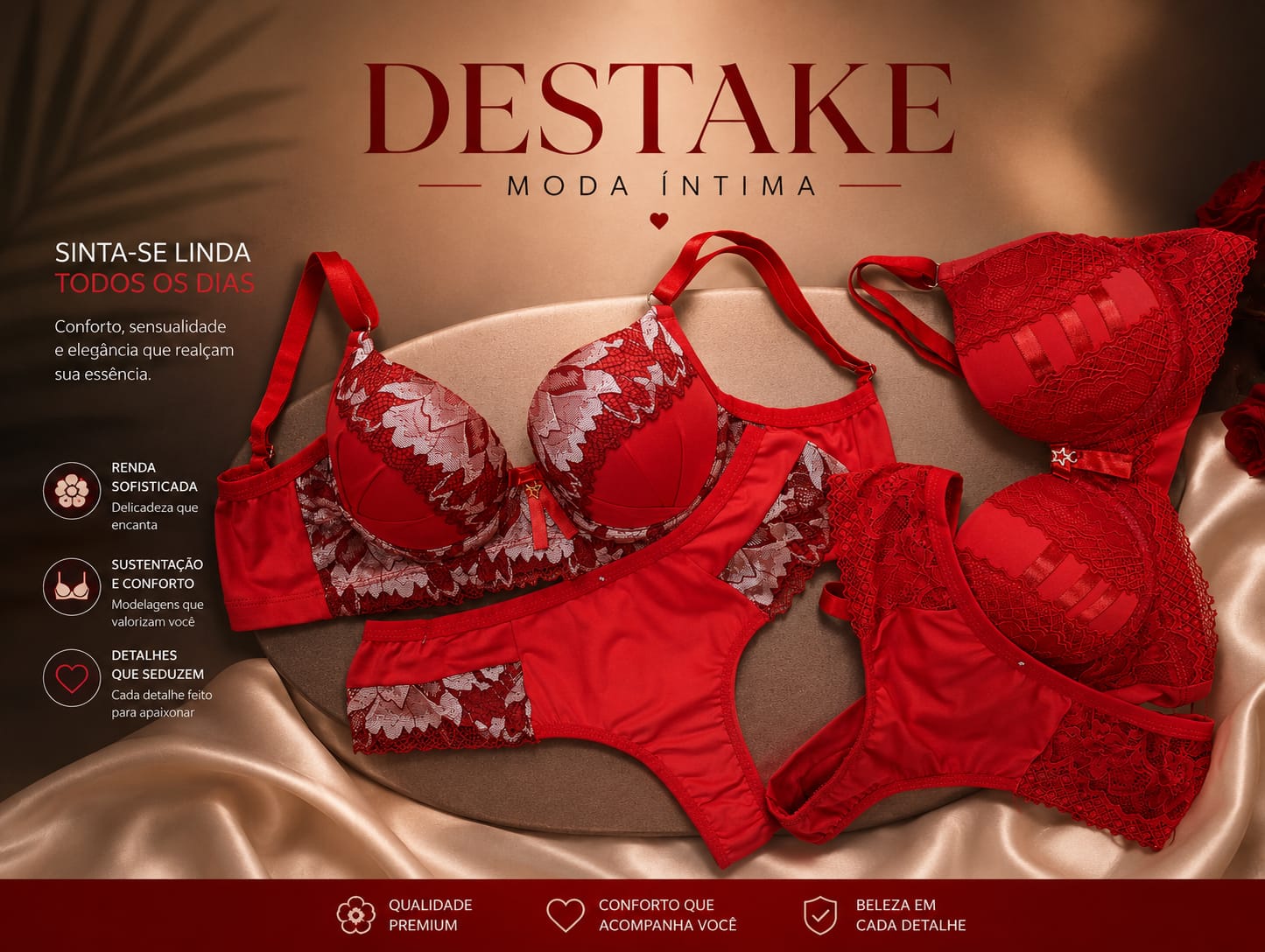 Conjunto Pala larga Fio dental luxo