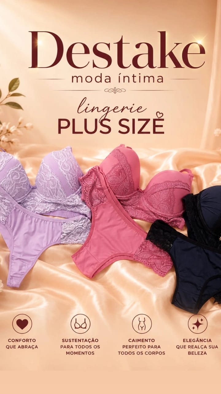 Conjunto Lingerie Plus Size