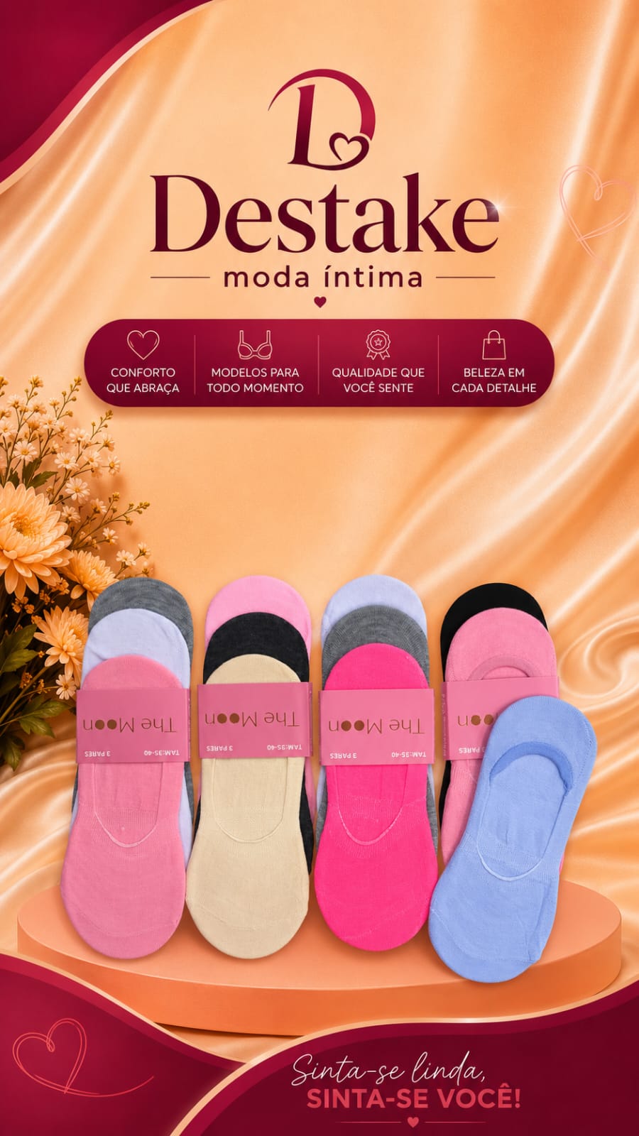 Dz - Meia Sapatilha Feminina