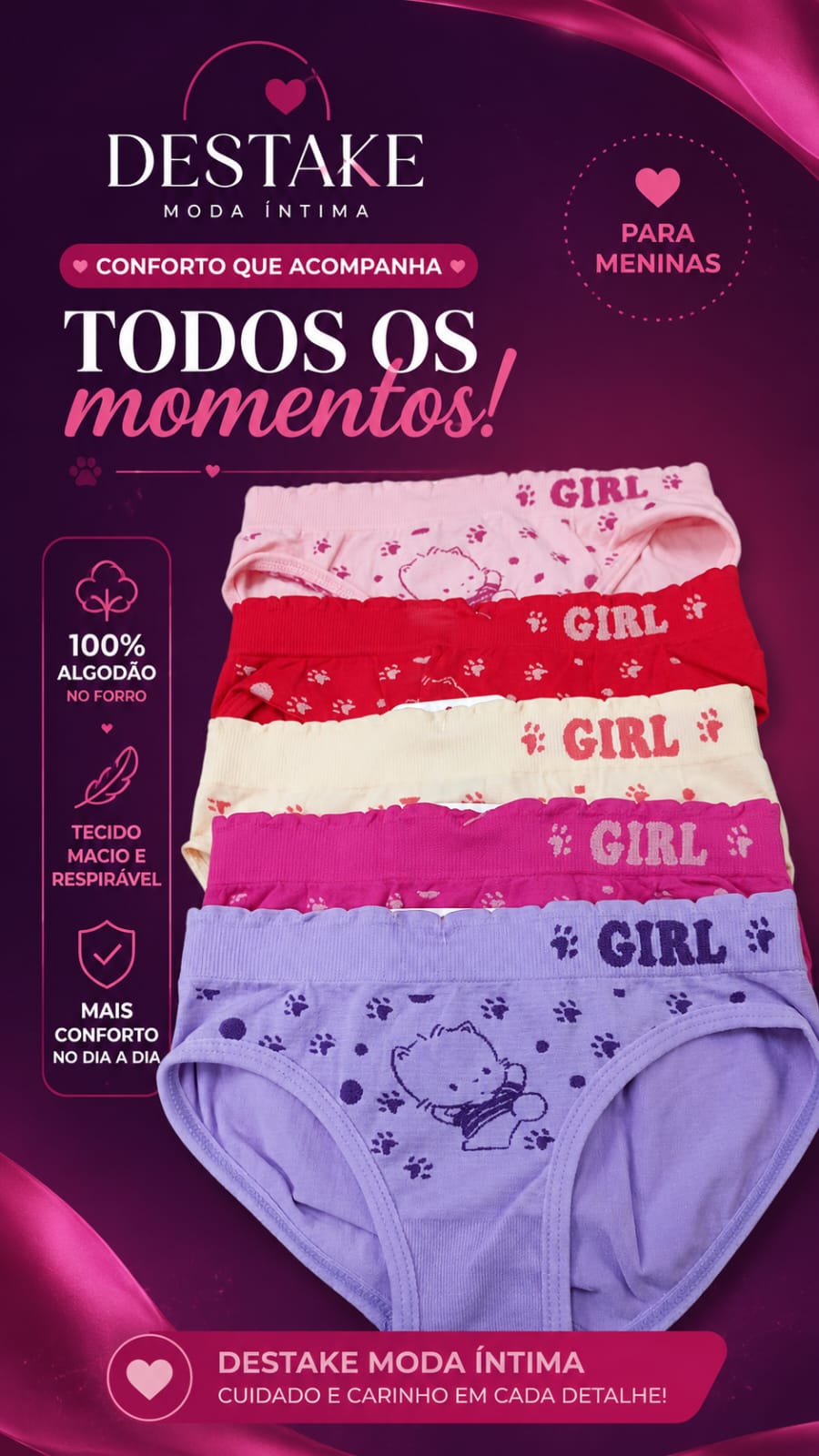 Calcinha micro infantil Ref:001