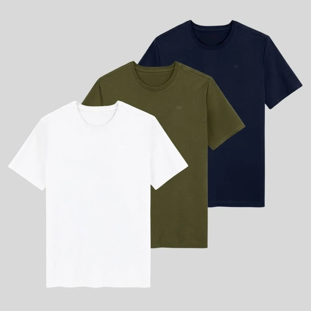 Camiseta Masculina Algodão Premium - Plus Size